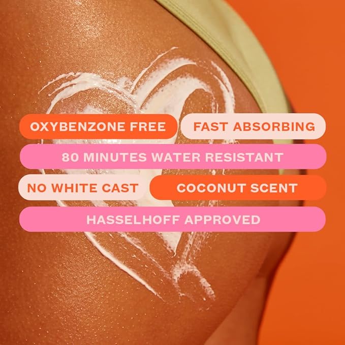 Frank Body SPF50+ Hydrating Body + Facial Sunscreen | Vegan & Cruelty- Free | UVA & UVB Broad Spectrum Sunscreen | Oxybenzone- Free | Hyaluronic Acid, Vitamin E & Aloe Vera (4.73 fl oz/ 140mL)