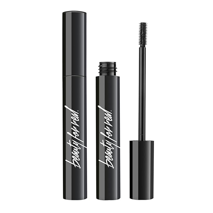 Beauty for Real Hi-Def Mascara, Just Black - Set of 2 - Defining & Volumizing Lash Definer - Humidity & Smudge Proof - Micro Brush Ensures Versatile Application - 1.5 oz