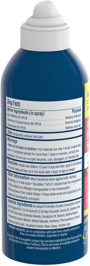 MagniLife Pain Relief Foot Spray, 3 oz, Pain Relief for Burning, Tingling or Sensitivity in Feet and Legs, No Alcohol Cooling Spray Moisturizes Dry, Cracked Heels