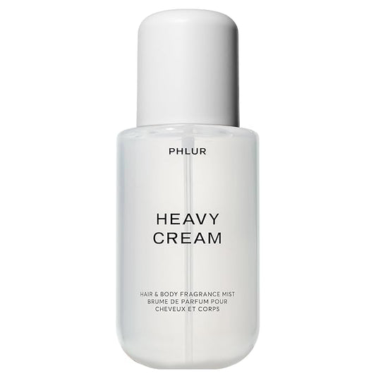 PHLUR Heavy Cream Body Mist – Hair and Body Mist for Women & Body Spray for Men – Marshmallow, Whipped Cream, Jasmine, Coconut Cream & Vanilla Body Spray (8 FL Oz)