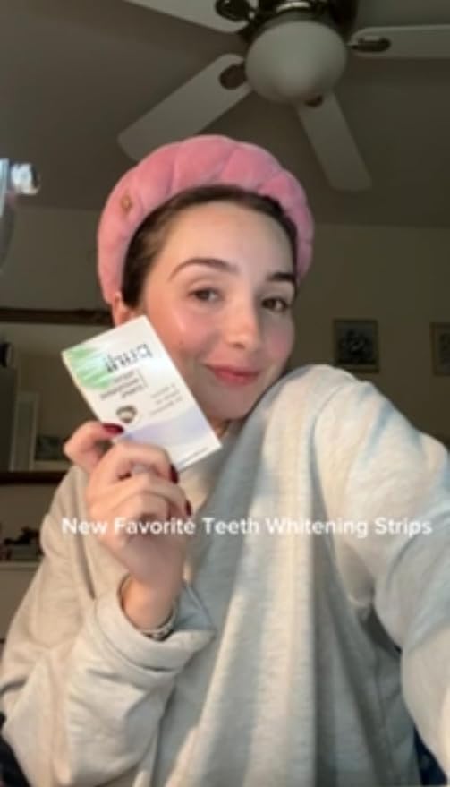 Purli Teeth Whitening Strips 9-Day Treatment – Natural Coconut Oil, Professional Effects, Gum & Enamel Safe, Dry Strip