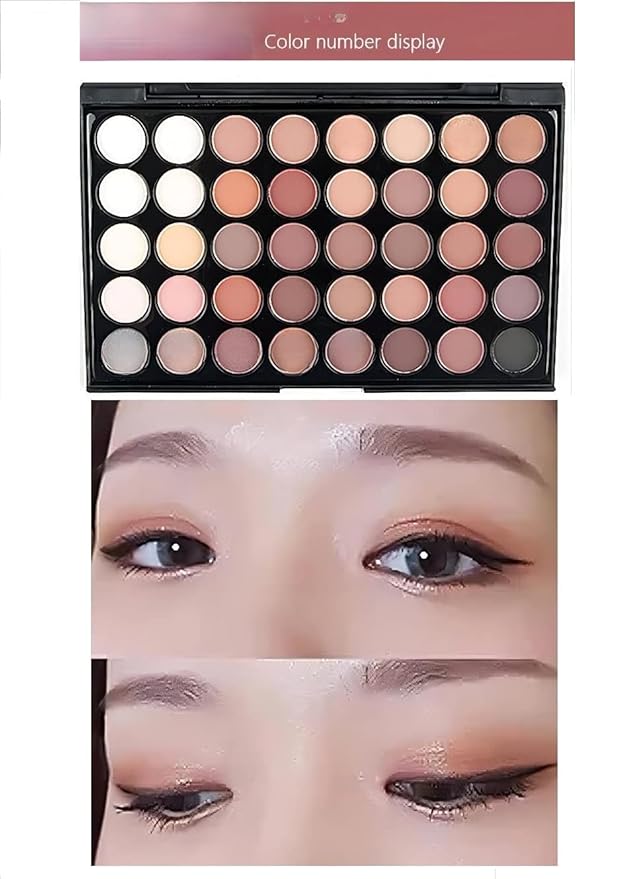 40 color Highly Pigmented Eye Makeup Palette, Matte