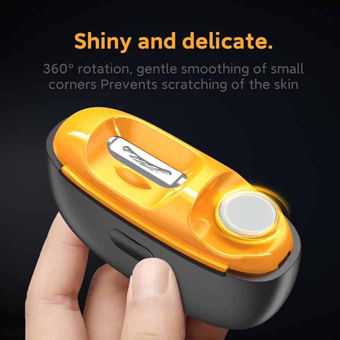 Smart Electric Nail Clipper,Nail File,2 Speeds Automatic Nail Trimmer with LED Light& Clip Storage,Rechargeable & Silent Designed Manicure Set for Kids, Adults, Seniors & Arthritis Patients(Black)