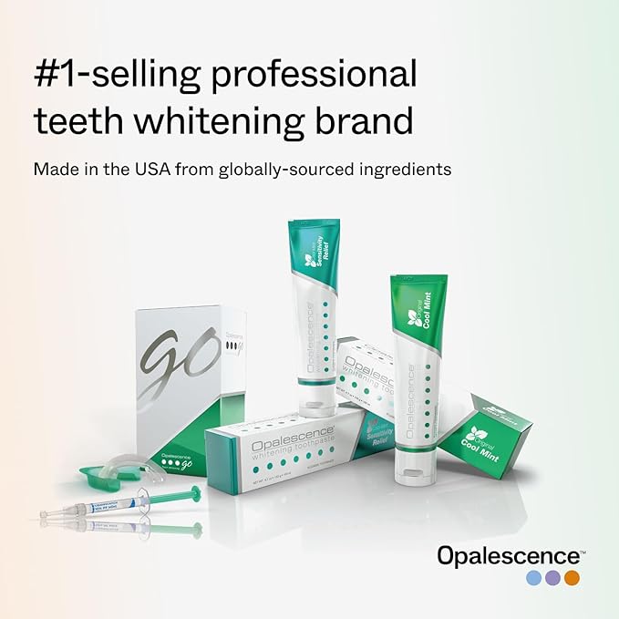Opalescence Teeth Whitening Strips (12 Treatments) Hydrogen Peroxide Formula 10% – Enamel Safe – Comfortable Slip Free - Teeth Bleaching - Sensitivity Free - Plus Toothbrush 6050-1T