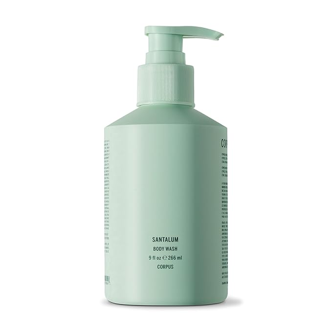 Corpus - Santalum Body Wash | Moisturizing Plant-Based Cleanser for Women & Men, Skincare-Grade Oils & Botanical Extracts | Sulfate-Free, No Synthetic Fragrance or Parabens (266 ml/ 9 fl oz)