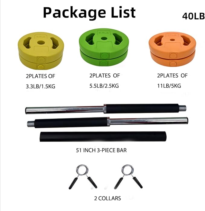 Adjustable Barbell Weight Set