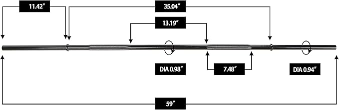 BalanceFrom Standard Barbell Weightlifting Barbell