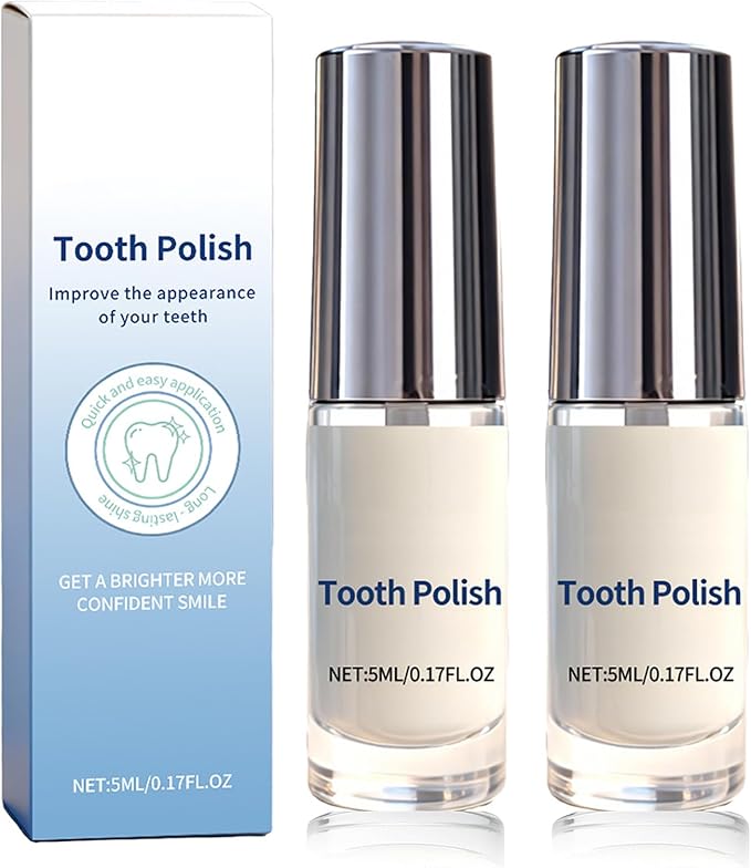 2PCS SmileFitPro Tooth Polish Teeth Whitening Polish Cosmetic Tooth Polishing Liquid for Improving Tooth Appearance, Gentle & Safe Form, Safe Formula & Long-Lasting Results