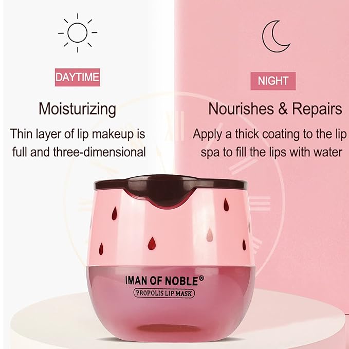 Strawberry Sleeping Lip Mask,Bee Lip Balm Wrinkle