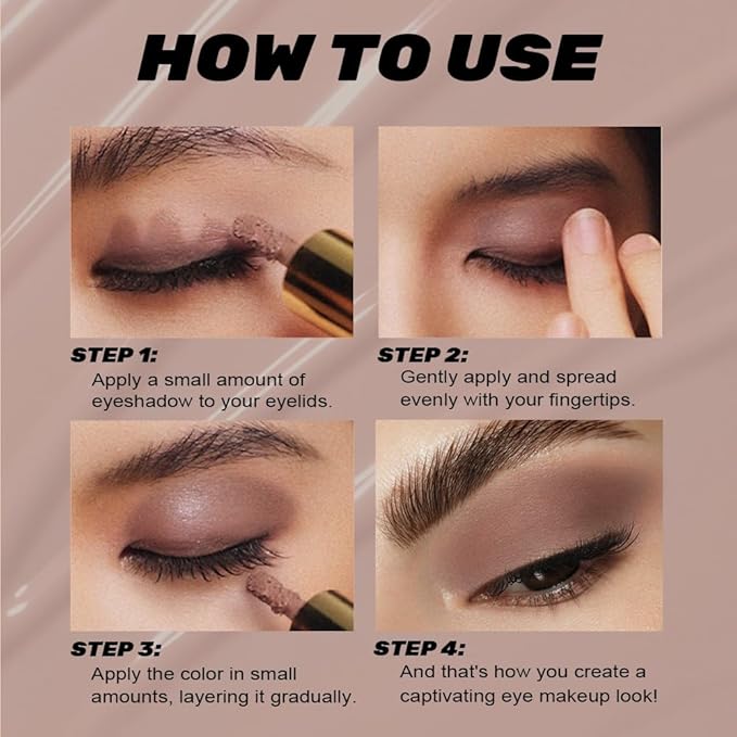 Apricot Matte Liquid Metallic Eyeshadow, Longwear Eye Shadow Makeup For Older Women, Buildable Highly Matte Eye Shadow Cream in Finishes, Vegan & Cruelty-Free, (05#Apricot)