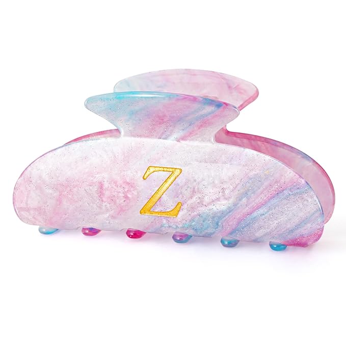 Teen Girl Gifts Trendy Stuff | Letter Cute Hair Clips for Girls,16 17 18 Year Old Girl Birthday Gifts,Hair Claw Accessories for Girls - Lavender,Z