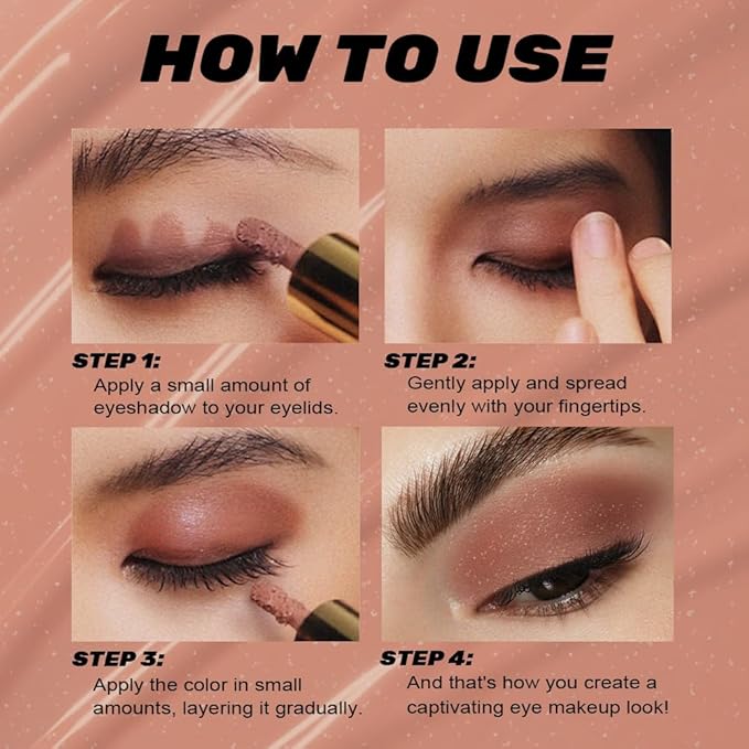 Warm Apricot Shimmer Liquid Metallic Eyeshadow, Longwear Eye Makeup For Older Women, Buildable Highly Pigmented & Blendable Eye Shadow Cream in Shimmer Finishes, Vegan & Cruelty-Free,(07#Warm Apricot)
