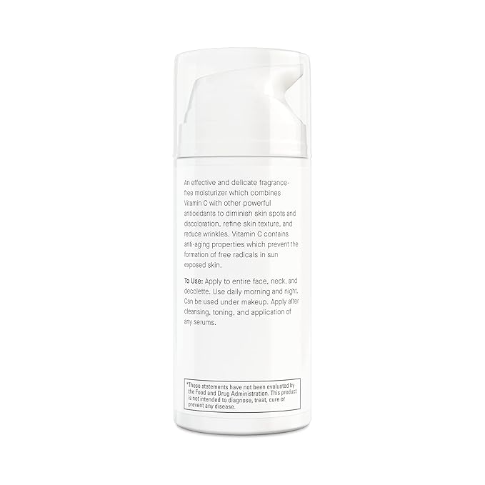 Antioxidant C Moisturizer - Revitalizing Vitamin Lotion w/Vitamin E Oil & Jojoba Oil – Vitamin Face Moisturizer For Fine Lines & Wrinkles - Suitable For All Skin Types