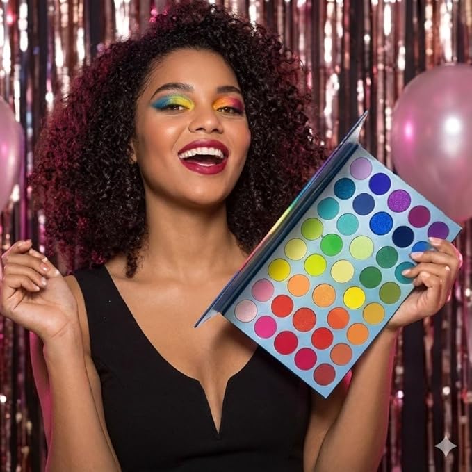 BestLand 39 Color Rainbow Eyeshadow Palette - Professional Makeup Matte Metallic Shimmer Eye Shadow Palettes - Ultra Pigmented Powder Bright Vibrant Colors Shades Cosmetics Set