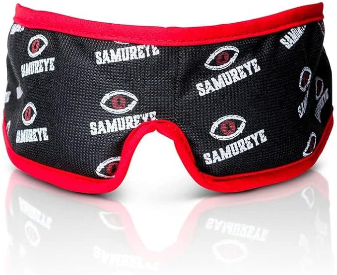 Bruder Samureye Gaming Enhancement Mask l Microwaveable moist heat mask l Improve gaming performance l Faster Reaction Times l Rejuvenates and Refreshes Eyes l Comfortable adjustable and hand washable