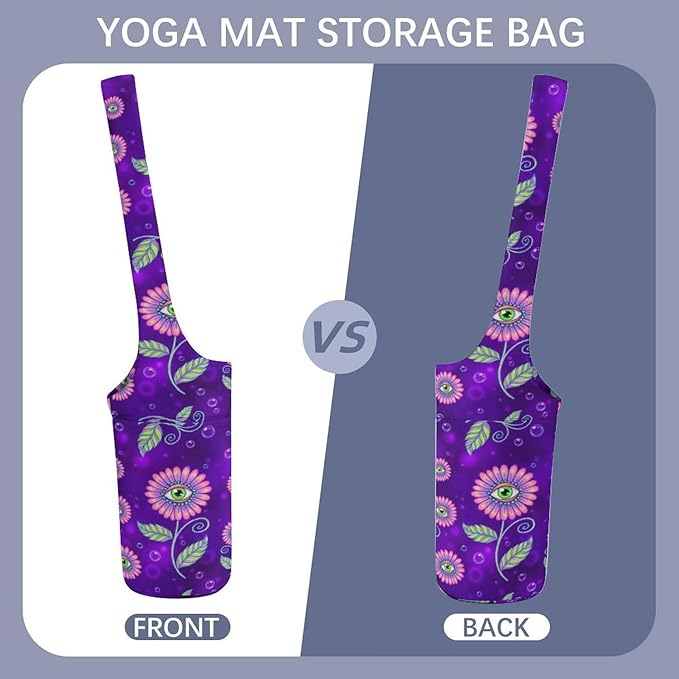 Portable Yoga Mat Carrier Single Shoulder Bag with Pocket Spacious for Yoga Gym Fitness Travel
