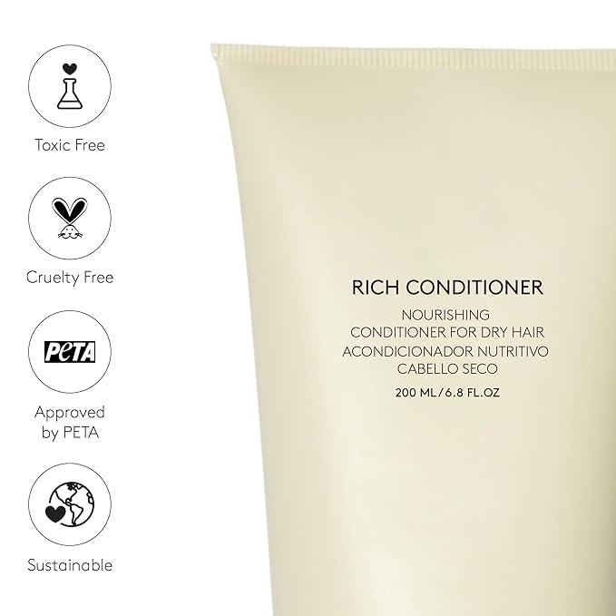 COCUNAT - Rich Conditioner - Dry, Damaged or Dyed Hair - Natural Nutrients - Split Ends - Frizz Free - Silicone Free - Moisturising - Curly Method Suitable - Instant Detangling - 200 ml