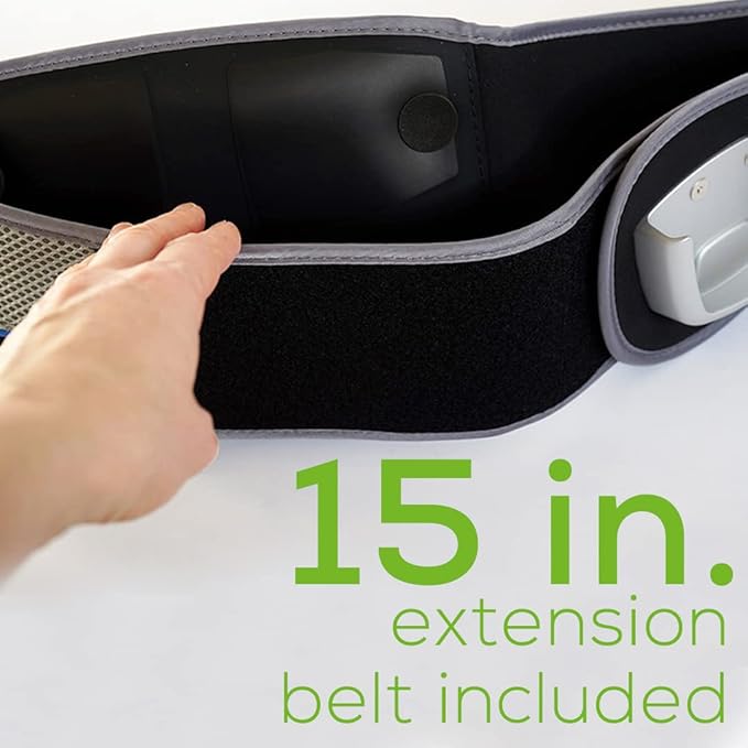 Beurer EM38 Lower Back Pain Relief Belt, TENS Unit Muscle Stimulator | 4 Electrodes | Adjustable & Breathable | Women & Men | Fits 30”-55” Waist | Lower Back Support, Lumbar Support, Back Brace Belt