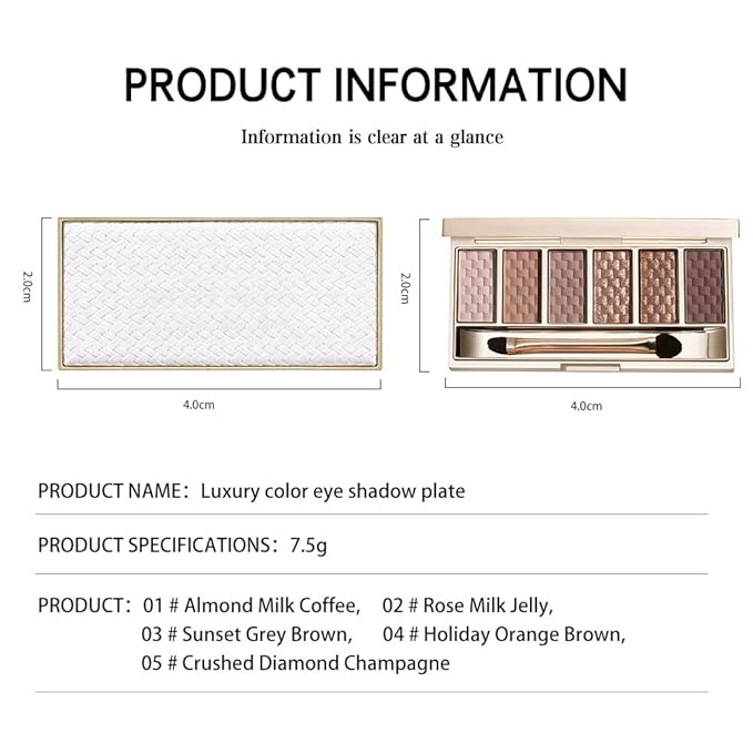 Neutral Nude Brown Eyeshadow Palette – 6 Matte & Shimmer Shades, Blendable Long-Lasting Eye Shadow Kit for Natural Everyday Makeup, Soft Glam Looks & Mature Eyes, High Pigment Smooth Formula 1