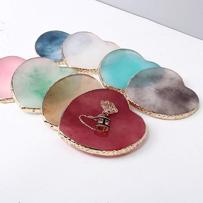 AKOAK 1 Pack Nail Heart Shape Resin Palette