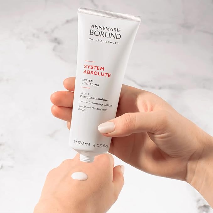 ANNEMARIE BÖRLIND - SYSTEM ABSOLUTE Gentle Cleansing Lotion - Vitamin A + C + E Natural Vegan Face Cleanser - Removes Impurities and Makeup with Mild Tensides - 4.06 Fl. Oz.