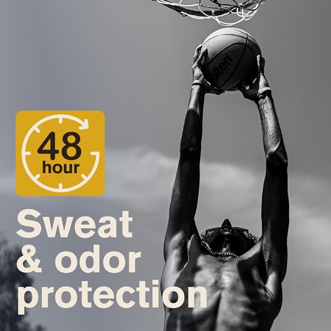 Every Man Jack Men’s Amber + Sandalwood Antiperspirant Deodorant – New & Improved Formula – 48-Hour Odor & Sweat Defense– 2.6 oz (2 Pack)