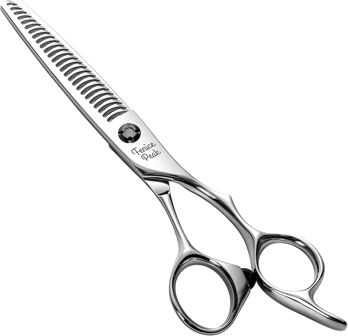 Fenice Peak CNC Professional Hair Thinning Scissors 6.0 Inch Sharp Barber Shears Made of VG10 Japanese Stainless Steel with Adjustment Screw for Salon Hairdressing and Home User