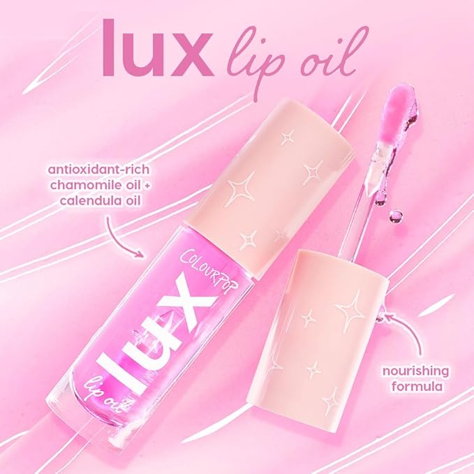 Colourpop Lux Lip Oil - Hydrating, Sheer Tinted Lip Oil Formulated with Antioxidant-Rich Chamomile Extract & Calendula Oil - Non-Greasy, Nourishing Soft-Warm Nude Lip Oil - Skinny Dip (0.16 oz)
