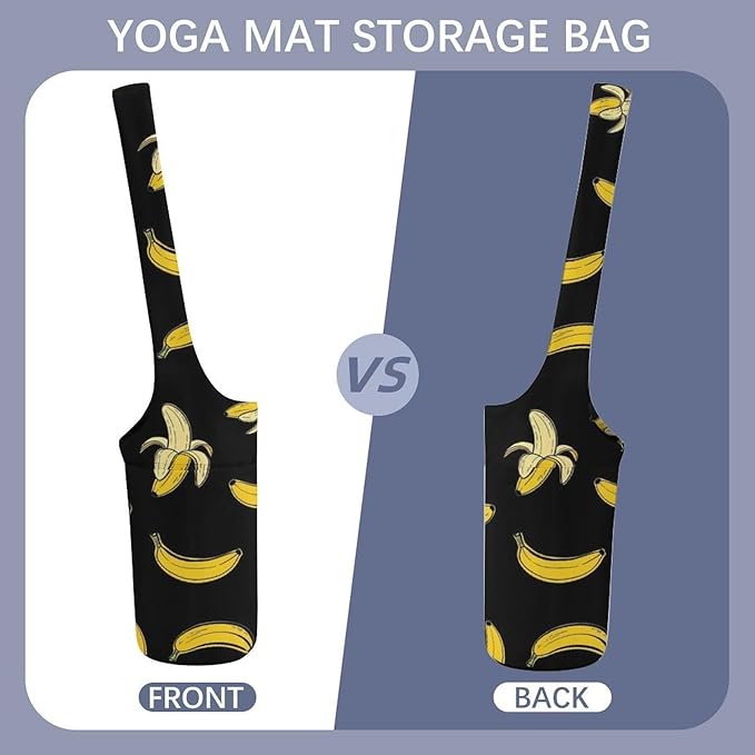 Yoga Mat Bag for Women, Stylish Yoga Mat Tote Sling Carrier Bag, Long Strap Exercise Mats Totes Sport Storage Bag