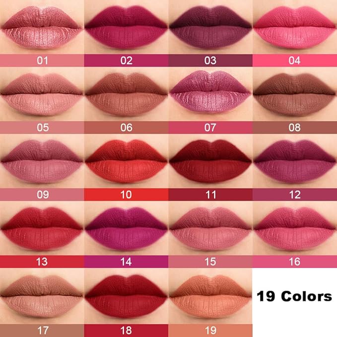 evpct 1Pcs Dark Grape Purple Matte Lipstick and Lip Crayon Liner Pencil Set for Women Lip Stain Long Lasting Waterproof labiales mate magicos 24 horas originales pintalabios permanente 24 horas 03