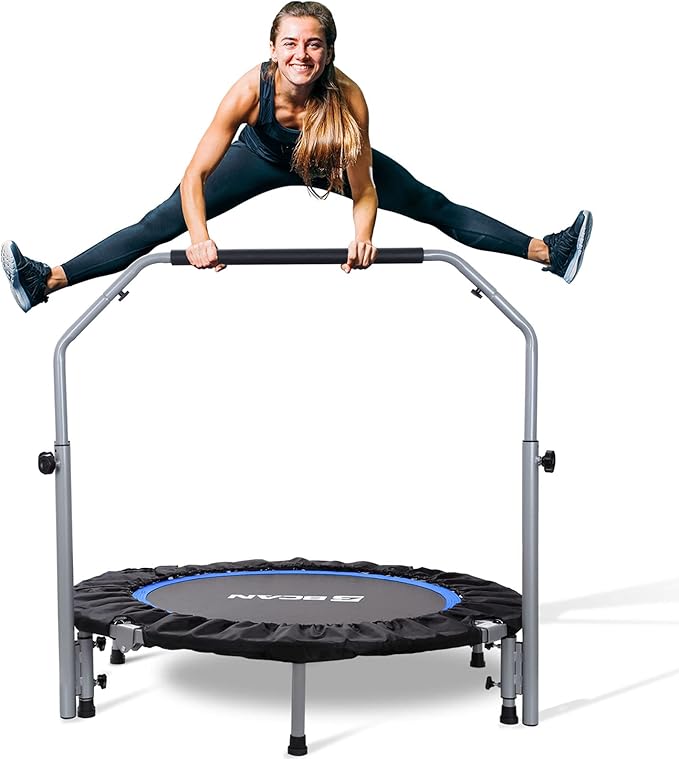 BCAN 40/48" Foldable Mini Trampoline Max Load 330lbs/440lbs