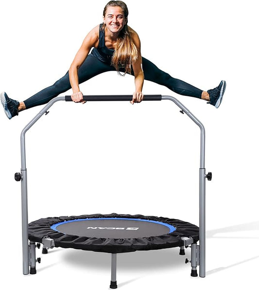 BCAN 40/48" Foldable Mini Trampoline Max Load 330lbs/440lbs