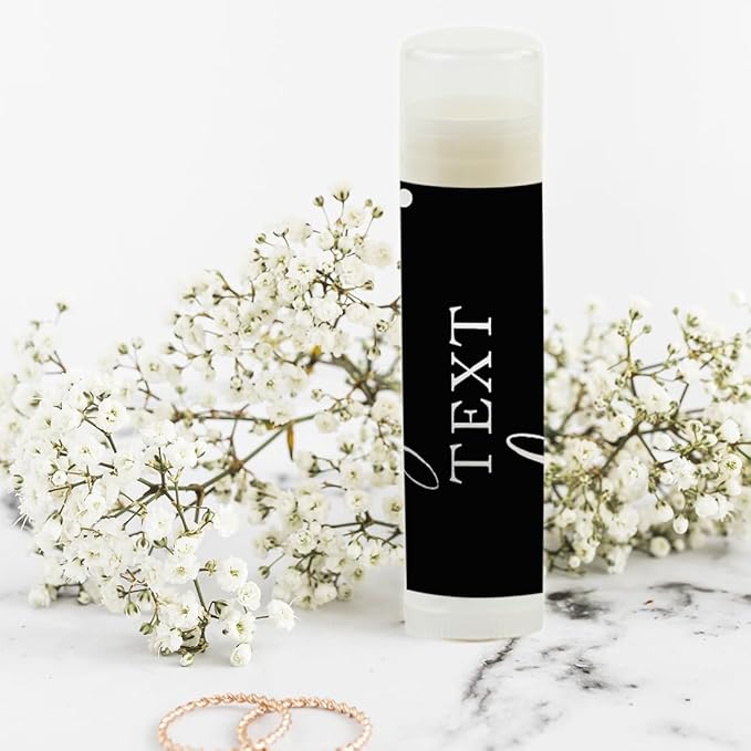 Andaz Press Personalized Lip Balm Party Black,