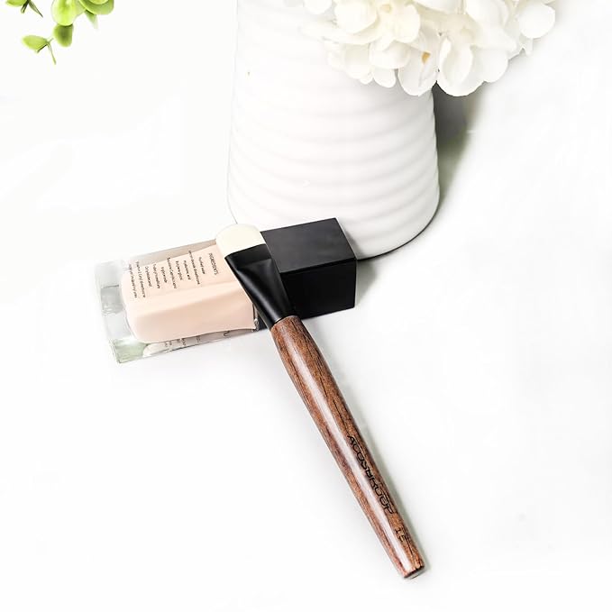 ACOSBRUOP Small Foundation Brush, Premium Soft Bristle Detail Primer Face Brush for Blending Foundation, Foundation Cream, Studio Quality Makeup Brush Tools