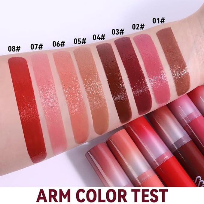 FeiCuiYun Brown Honey Tinted Lip Stain Lip Balm Lip Gloss Lipstick, Sheer Hydrating Lip Stains Tint, Moisturizing Lip Color for All Skin Tones, Nourishing Lip Balm with a Hint of Natural Black Cherry