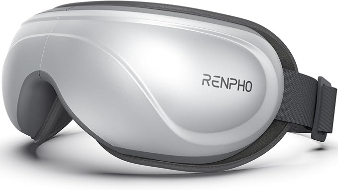 RENPHO Eye Massager with Heat, Birthday Valentines Day Gifts for Grandkids Mom Dad Women Men Face Massager, Heated Eye Mask for Improve Sleep Eyeris 2