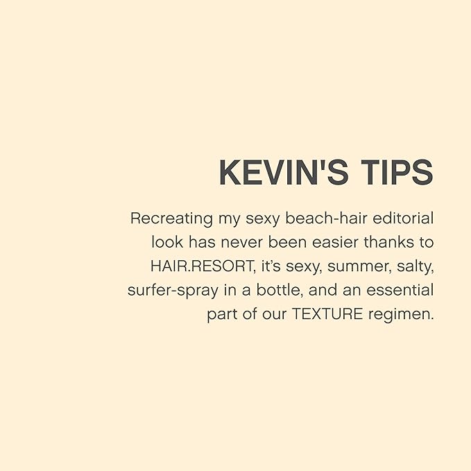 KEVIN.MURPHY HAIR.RESORT.SPRAY - Beach Look Hairspray - For Fine & Longer - Natural, Flexible Hold - Lightweight Hairspray - Sulphate Free Hair Care - 150 mL / 5.1 fl oz (Pack of 2)