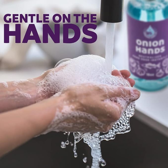 Odor-Eliminating Hand Wash – Instantly Removes Onion, Garlic, Fish & Strong Scents – Unscented, Organic Soap upgrade, 16 fl oz – Made in USA