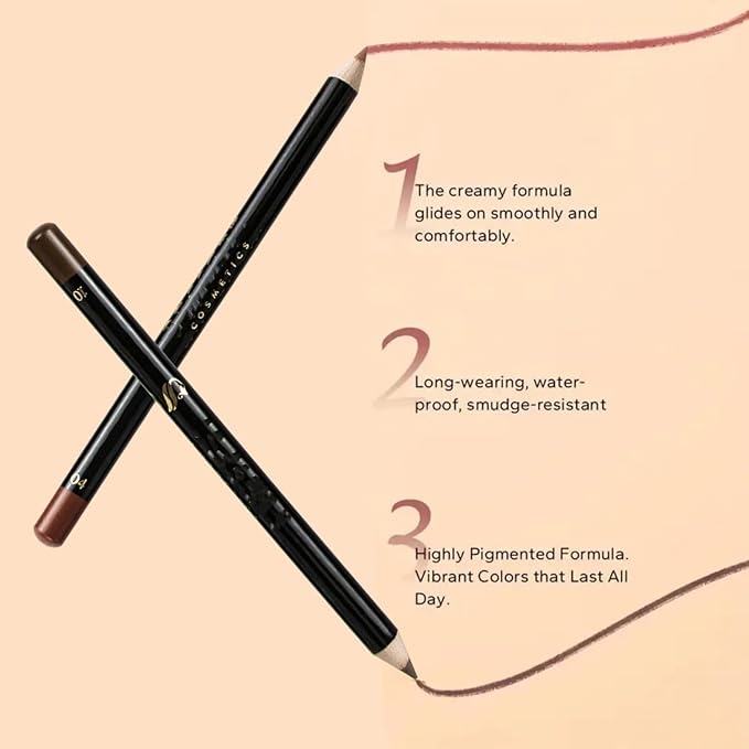 MAEPEOR Matte Lip Liner 12 PCS Nude Brown Series Highly Pigmented and Smoothly Velvet Lipliner Pencil Set Long Lasting and Waterproof Durable Lip Liners (12PCS-4)