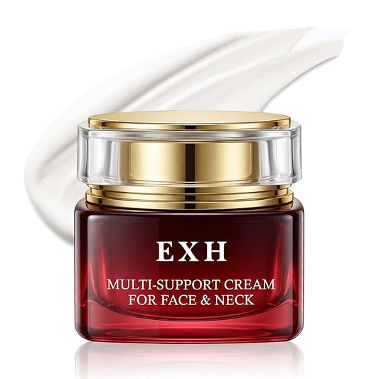 EXH Retinol Face Moisturizer Anti Aging Cream Neck Firming Cream for Women, Hydrating Skin Barrier Repair with Collagen 5 Ceramides & Bifida, Non Greasy Daily Use for Dry Sensitive Skin 1.76 Fl Oz