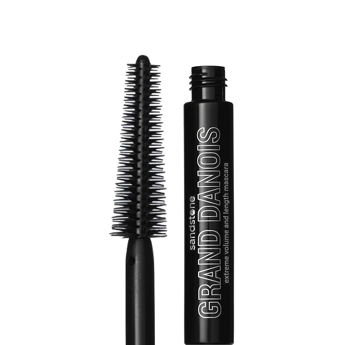 Sandstone Scandinavia Hypoallergenic Mascara for Sensitive Eyes – Brown – Smudge-Proof & Sweat-Resistant – Lengthening & Volumizing – Vegan, Fragrance-Free