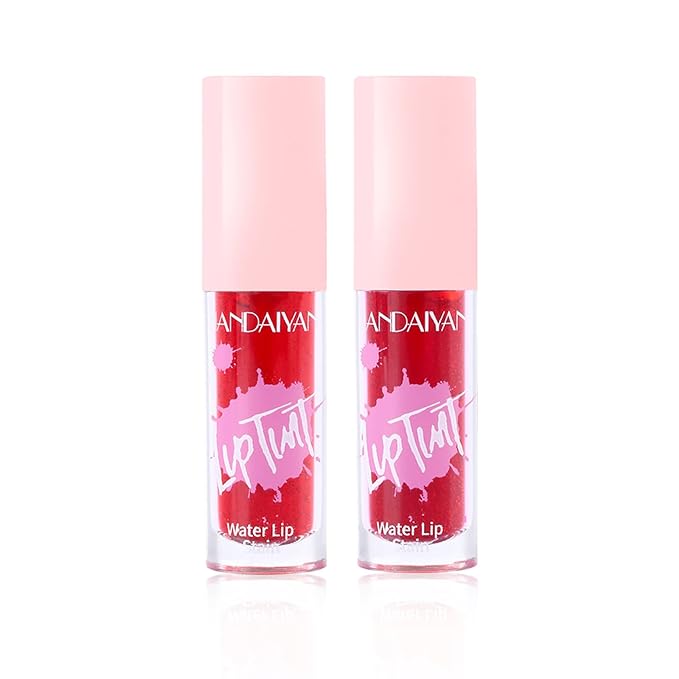 AWCCXMYM 2Pcs Lip Stain Lip Tint Stain Nude Gloss