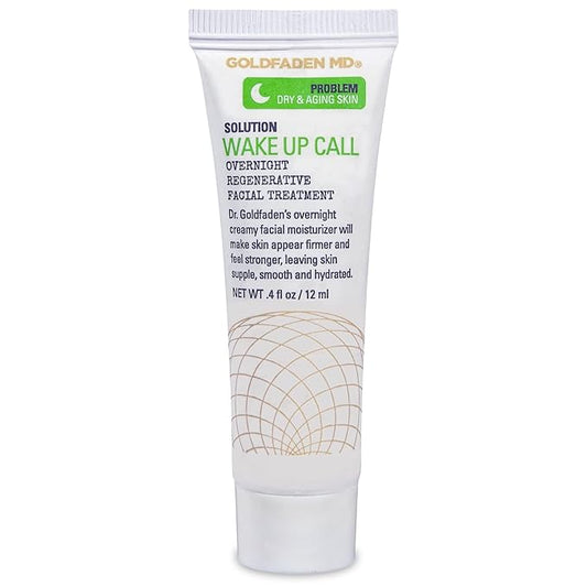 Dr. Goldfadens Wake Up Call Night Facial Moisturizer Night Cream for Dry & Aging Skin w/Alpha Lipoic Acid, Avocado Oil Retinol, Co-enzyme Q10 TRIAL .41 Fl Oz