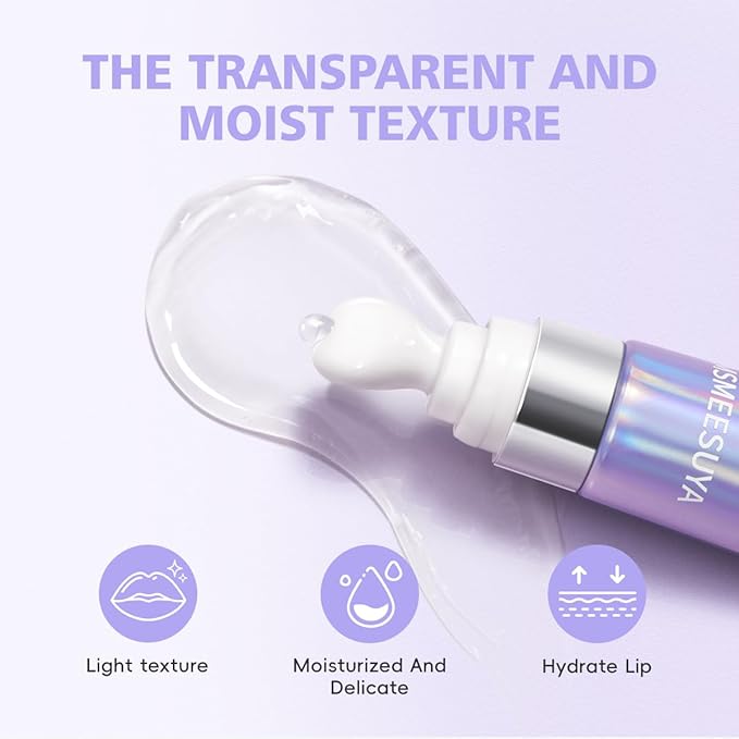 MSMEESUYA Lip Balm & Serum for Dry Lips, Featherlight Hydrating Balm, Non-Sticky Lip Moisturizer for Smooth & Glossy Lips, 2-Pack (0.5oz Each)