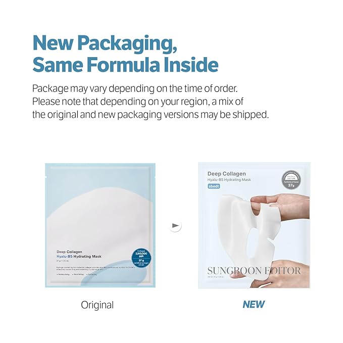 SUNGBOON EDITOR Deep Collagen Hyalu-B5 Overnight Mask |Hydrating Mask for Wrinkle Care&Barrier Repair |2,160,000PPB Collagen+Hyaluronic Acid+Panthenol |Korean Skincare,4ea