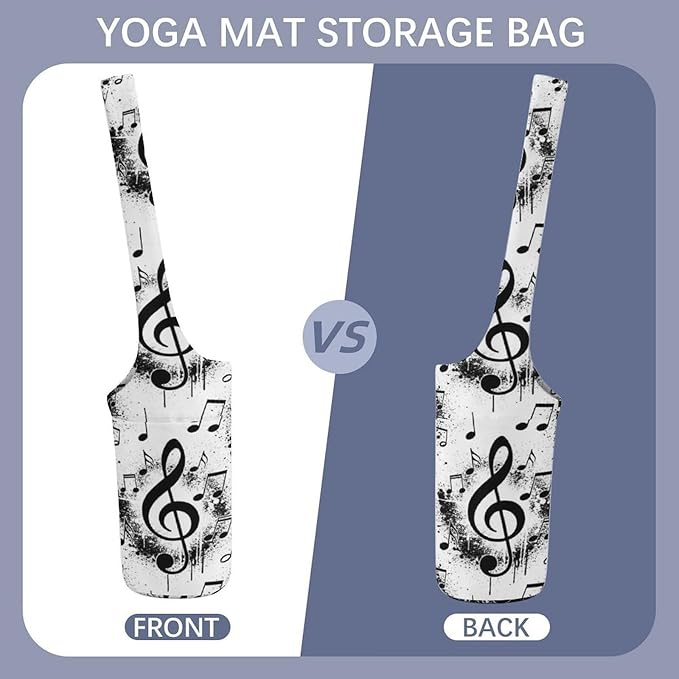 Portable Single Shoulder Yoga Mat Bag Carrier with Pocket Spacious Storage for Yoga Gym Fitness