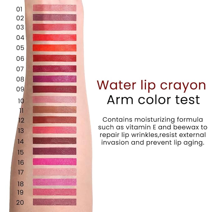 Peach Pink Crayon Matte Lipstick Lip Liner Pencil, Moisture Smooth Lipstick Pencil, With pencil sharpener Sharpenable Lip Pencil, Ultimate Lip Crayon for Women Smudgeproof Waterproof 13#