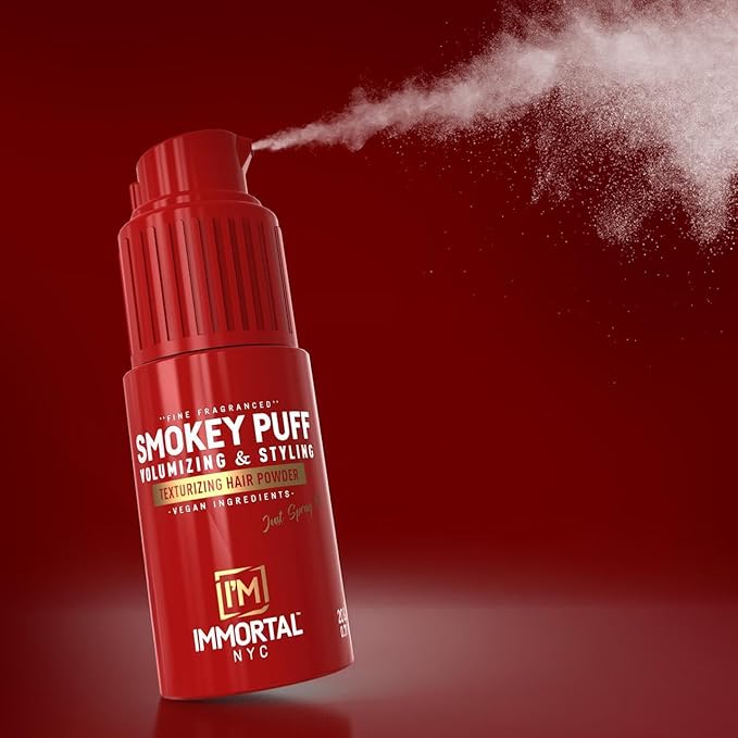 Immortal NYC Smokey Puff Hair Powder – Fine Fragranced & Volumizing Powder for Extra Volume – Vegan, Easy-to-Use, No Residue – 33% Extra Free – Men & Women, All Hair Types