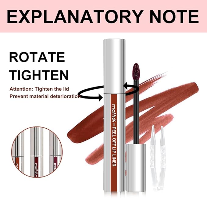 3PCS Lip Stain Liner, Long Lasting lip liner Long