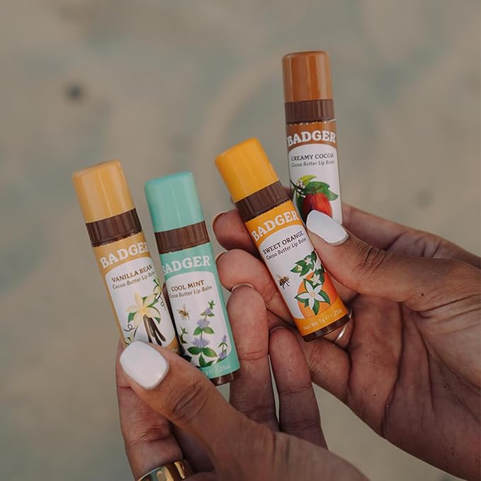 Badger - Cocoa Butter Lip Balm, oz